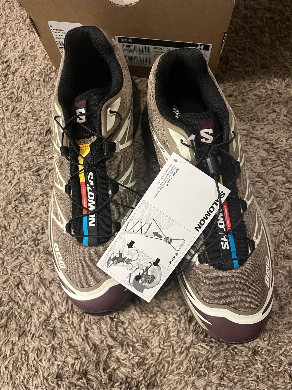 Salomon XT-6 Walnut/Huckleberry/Urban Chic 9 - Picture 4 of 4